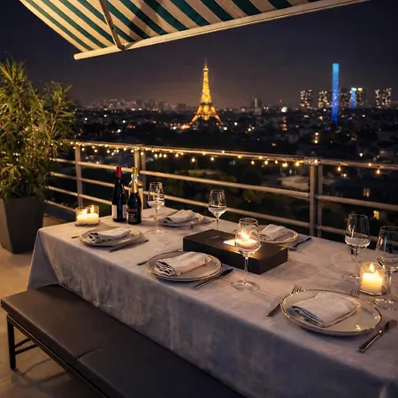 Luxury Flat - Eiffel Tower View & Terrace - Air Conditioning Париж